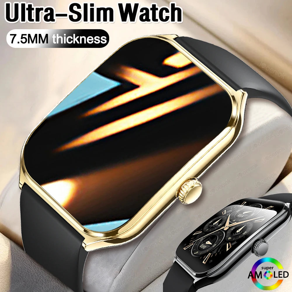 2026 New Ultra-thin Durable Women Smart Watch 1.96" Amoled Screen Sport Health Fitness Wireless Bluetooth Call Smartwatch
