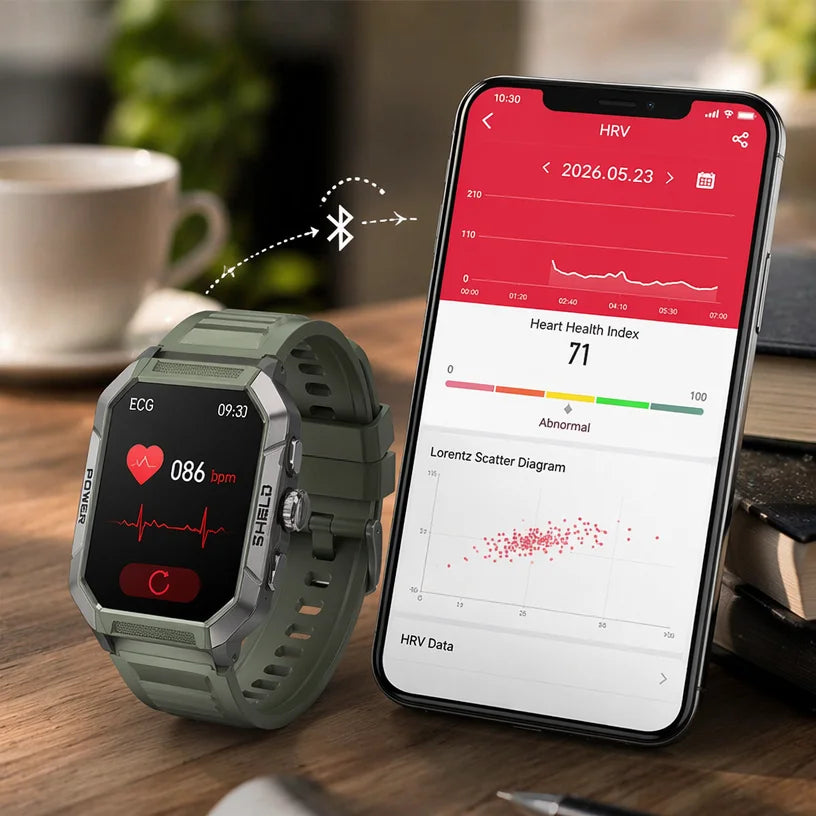 2026 New 2.02" Smart Watch Professional ECG & PPG Health Monitor Bluetooth Call GPS Track Recorder IP68 Waterproof for Men Women
