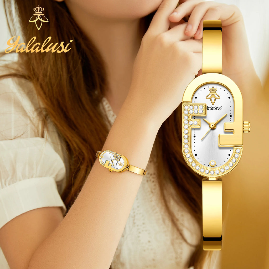 YaLaLuSi Women's Water-Resistant Quartz Watch: A Luxurious, Fashionable, and Elegant Bracelet Watch—The Perfect Gift for Girls
