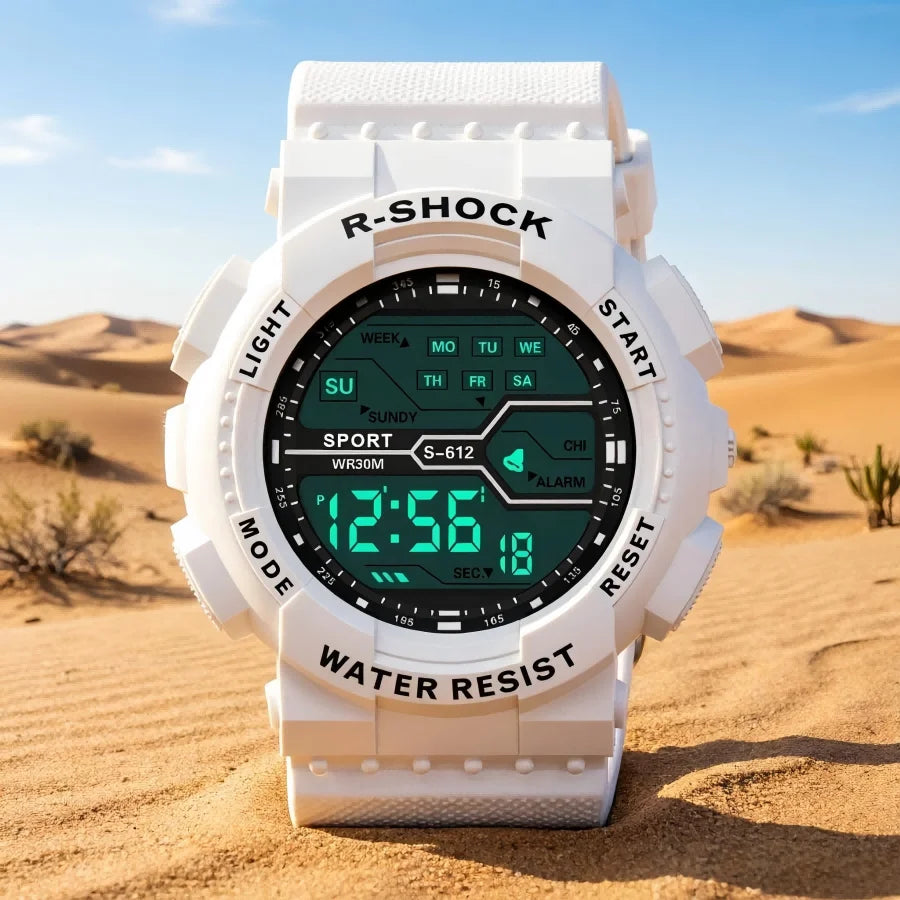 Digital Watches Sports LED Wristwatches Men's 30m Waterproof Watch Digital Light Stopwatch Watch for Men Student Teens