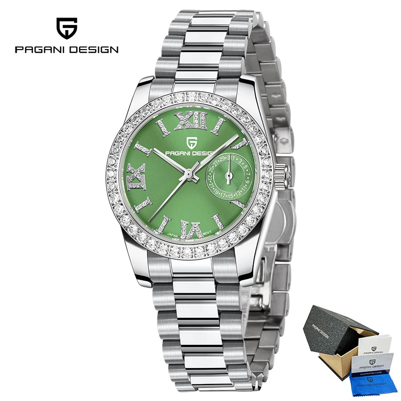 2025 New PAGANI DESIGN Women's Watches Luxury Quartz Watch For Woman Elegant Fashion Wristwatch Ladies Gift AR Sapphire Mirror