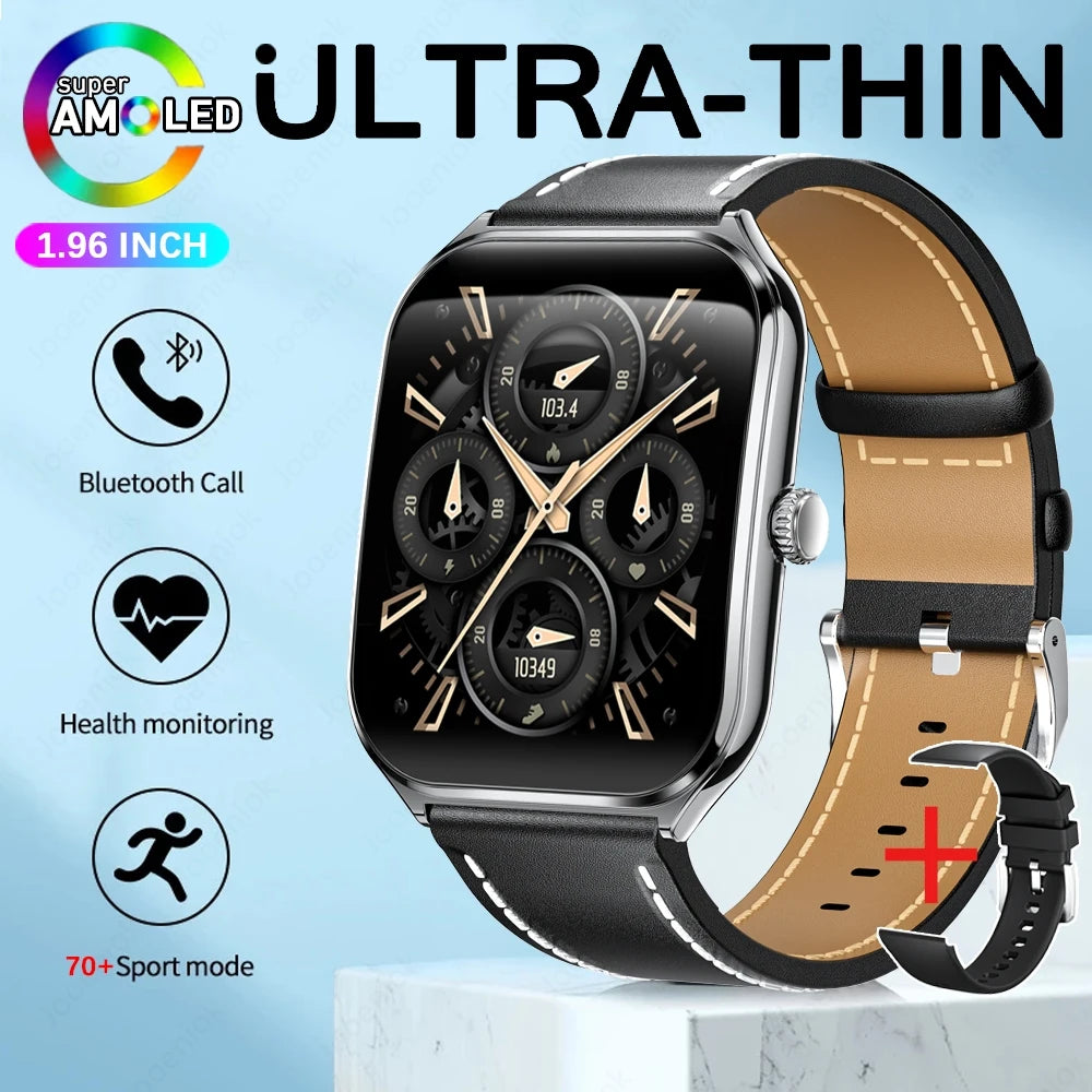 2026 New Ultra-thin Durable Women Smart Watch 1.96" Amoled Screen Sport Health Fitness Wireless Bluetooth Call Smartwatch