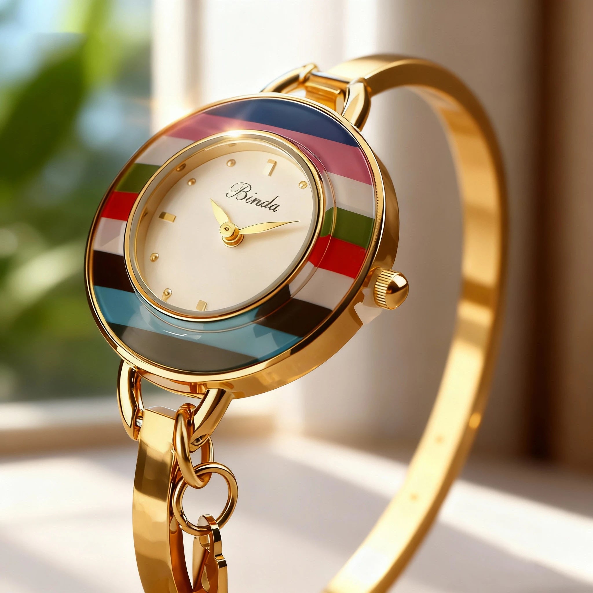 Rainbow Gold Watch