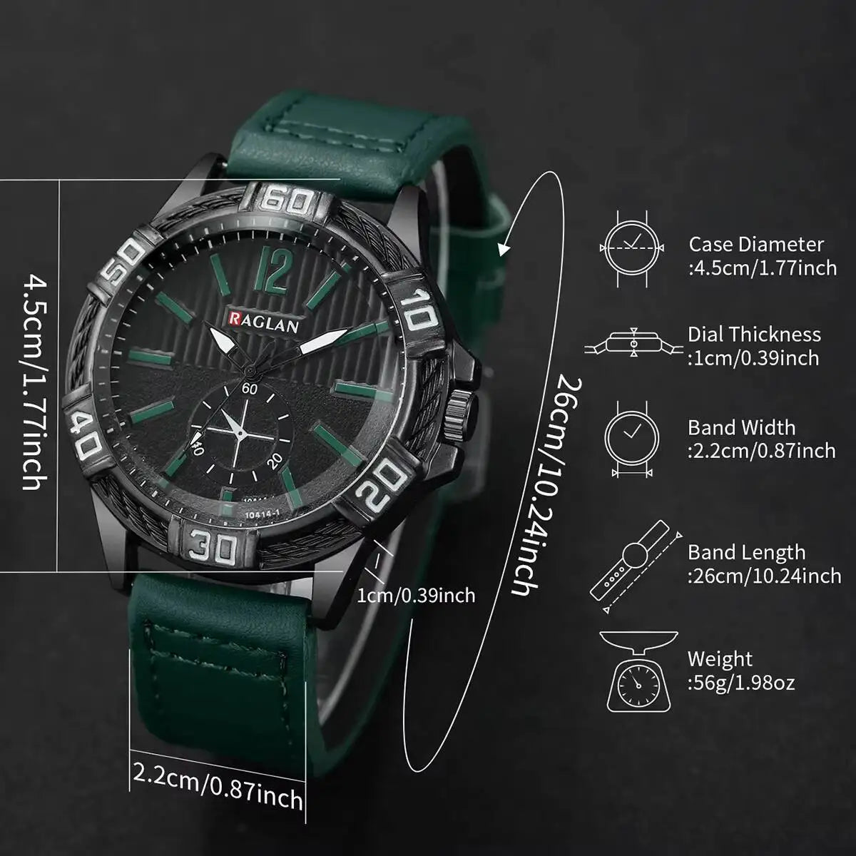 Fashion Men's Watch Casual Leather Strap Men Business Wrist Watches Reloj Hombre（Without Box）