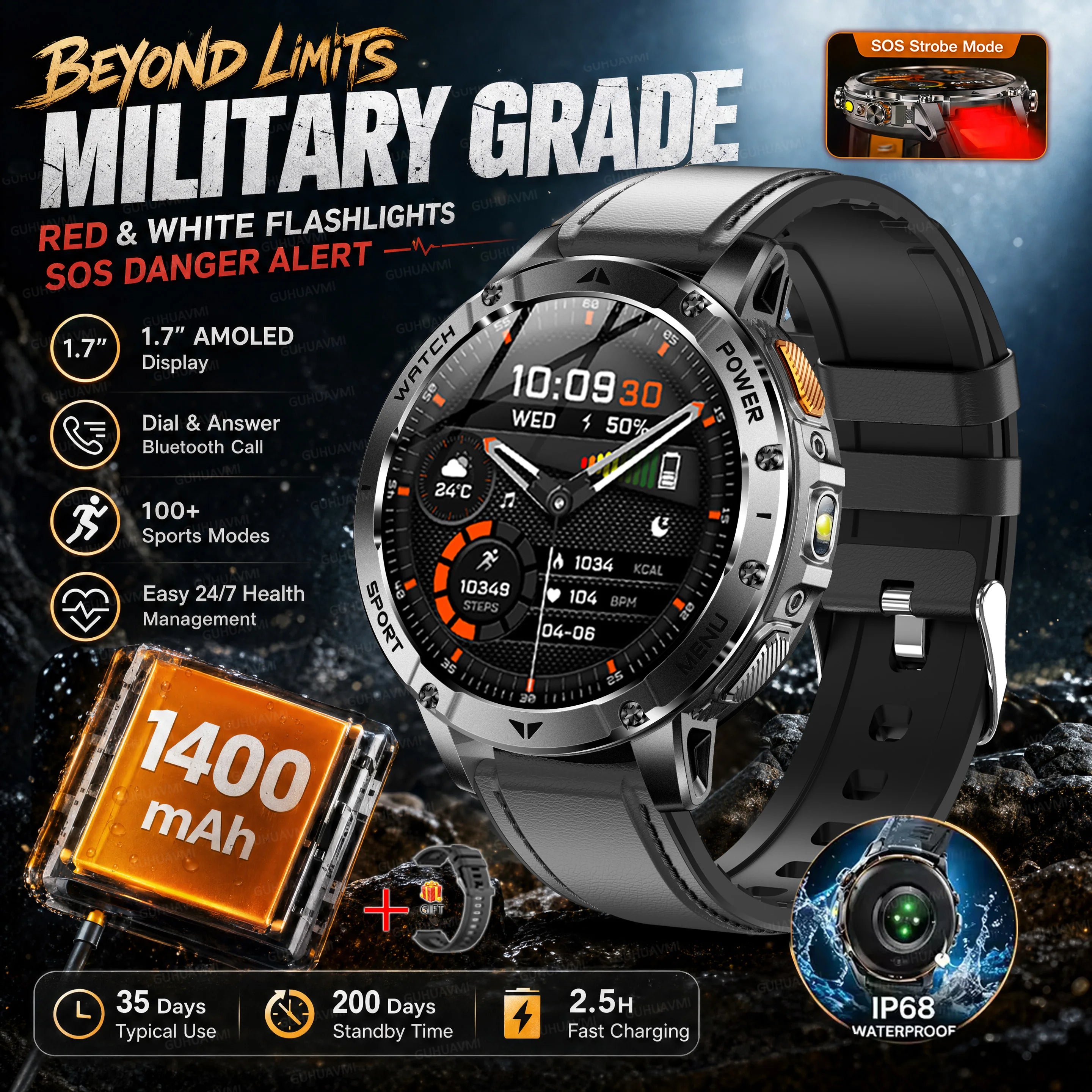 Sapphire Military Smartwatch