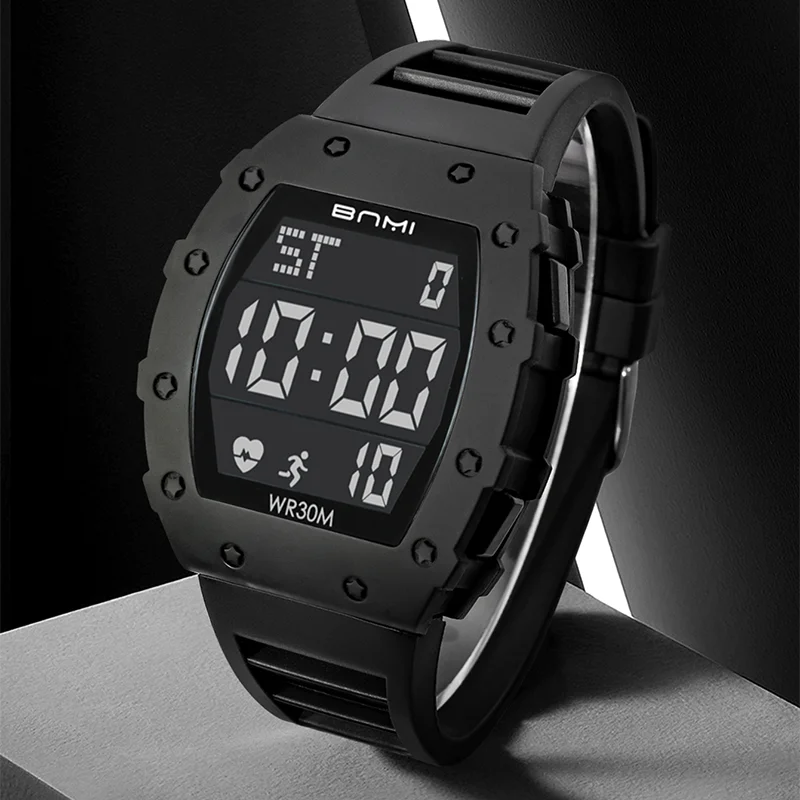 BNMI LED Digital Electronic Sports Watches for Men Multifunctional Military Waterproof Timing Outdoor Watch Men's Gift NEW