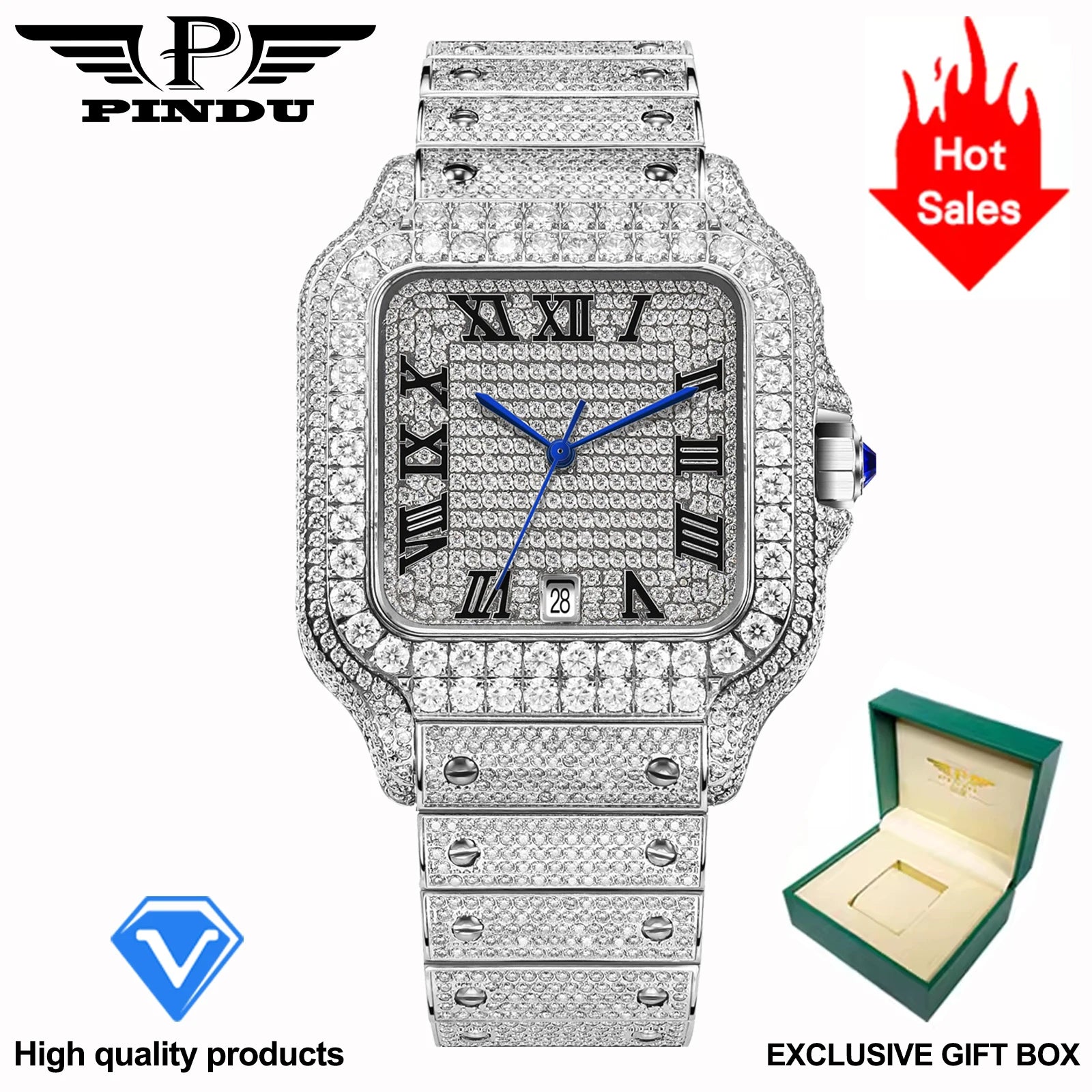 Diamond Automatic Watch