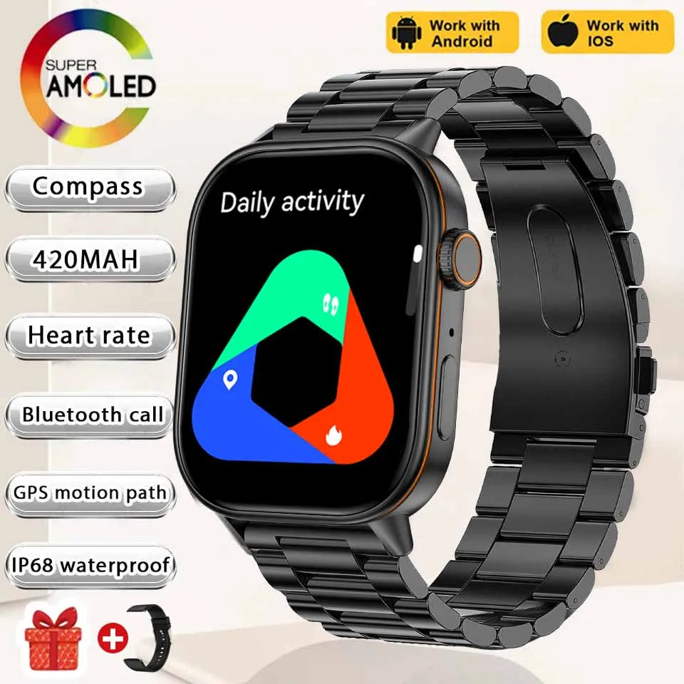Newly Built-in GPS Sports Fitness Pilates Smart watch Women Fashion Precise Positioning 5ATM Waterproof Bluetooth Call Bracelets