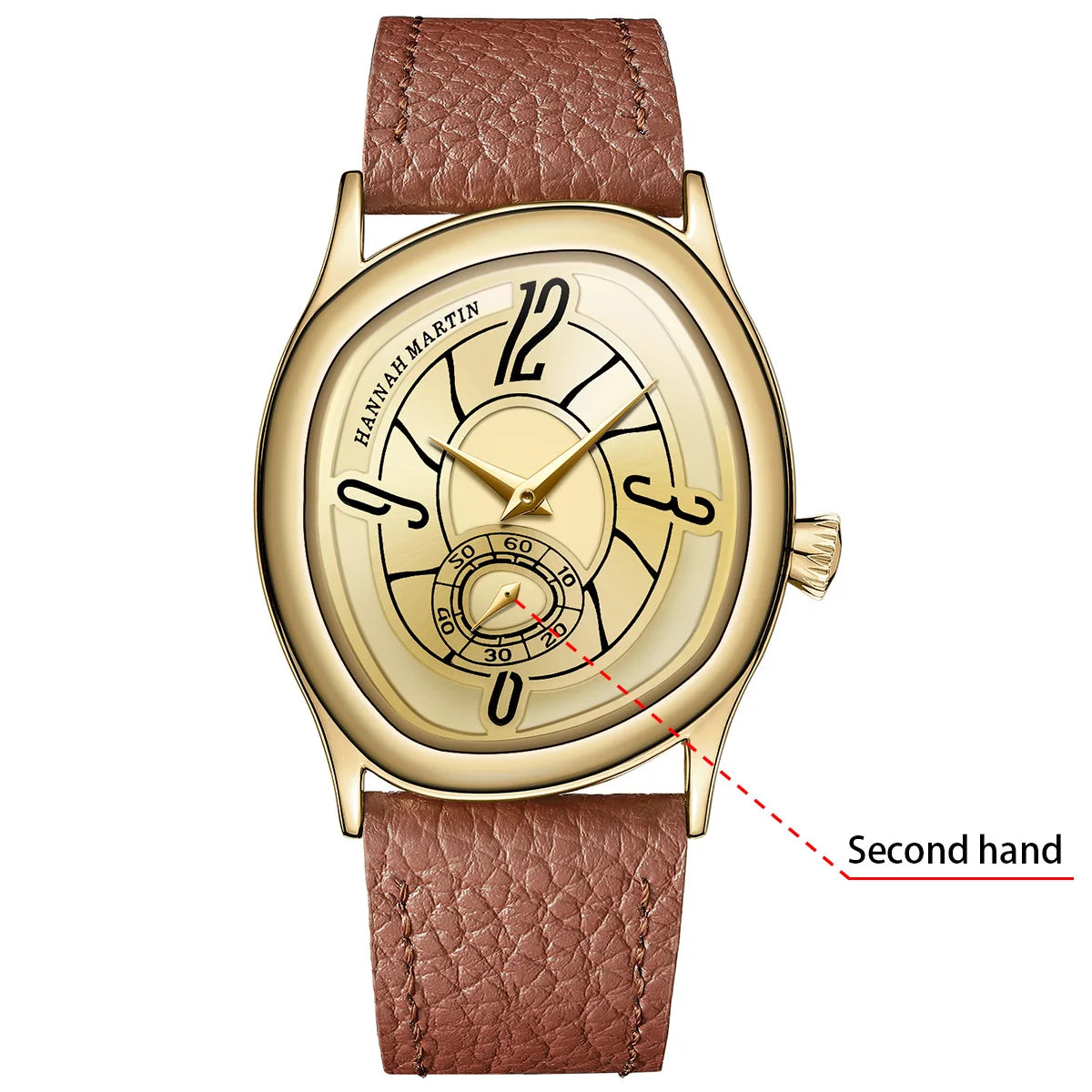 Geometric Leather Watch