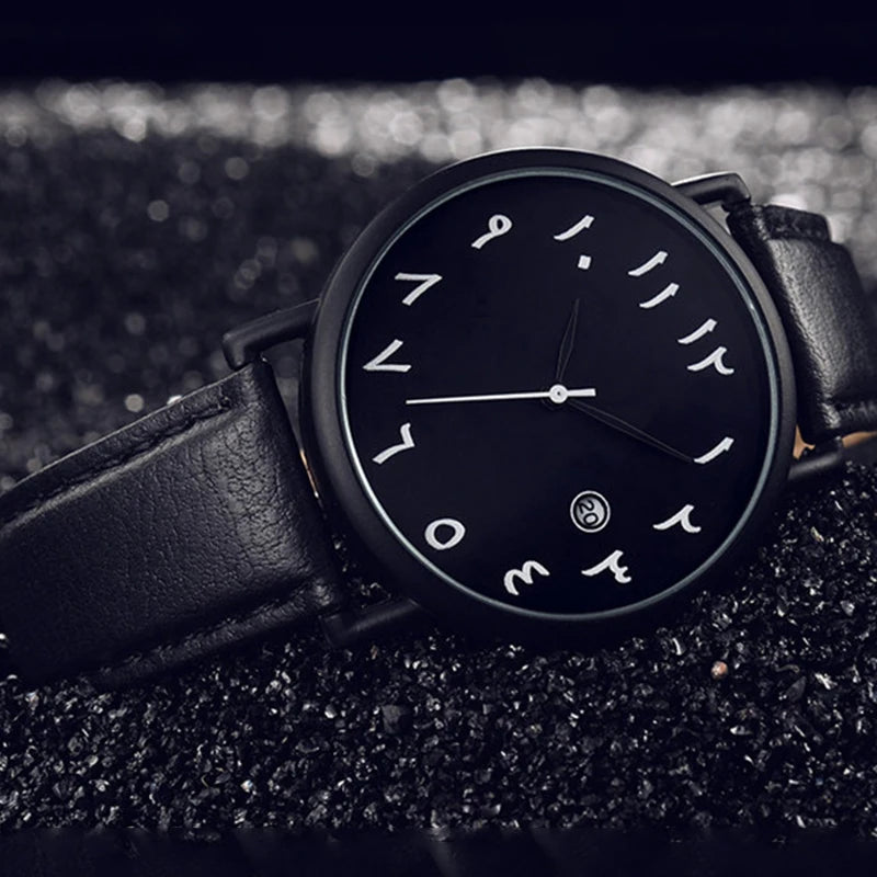 Men's Watches 2025 Simple Sport Arabic Numerals Analog Quartz Wristwatches Fashion Casual Leather Man Watches Relogios Masculino