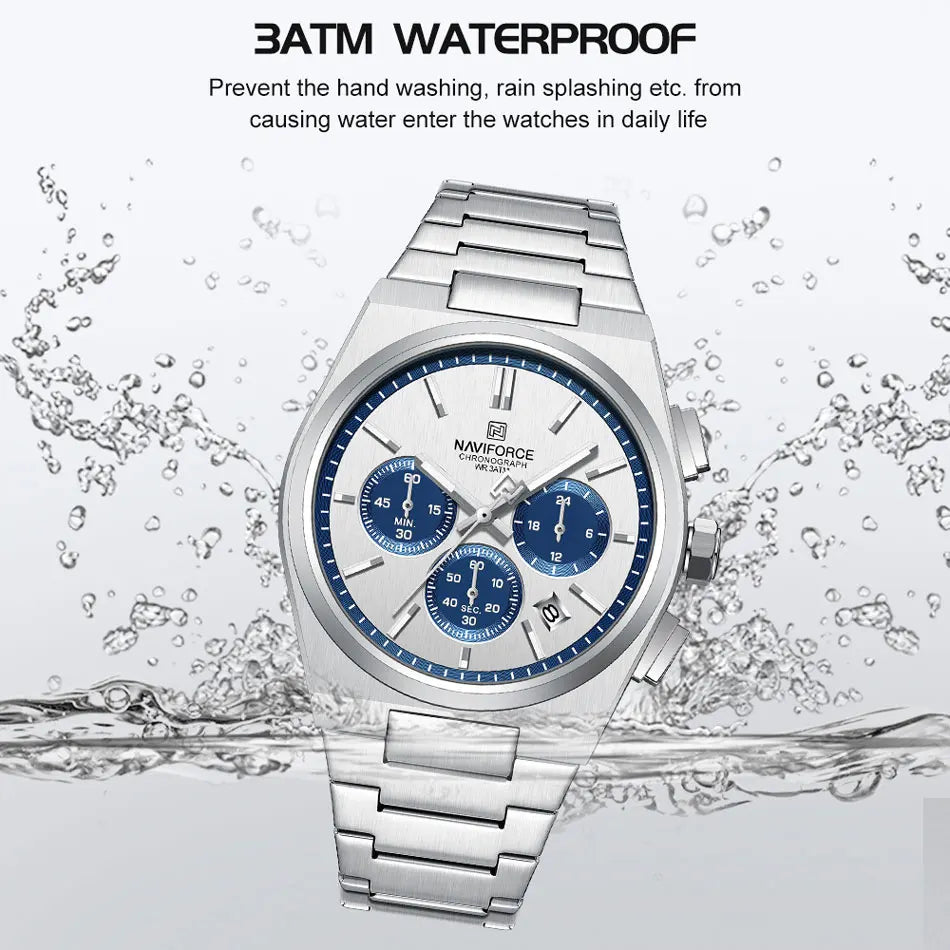 Stainless Steel Couple Watch