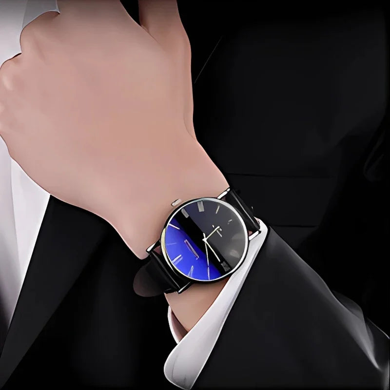 Fashion Wrist Watches for Men Top Brand Analog Men's Quartz Watches Leather Band Casual Business Men Watches Relogio Masculino