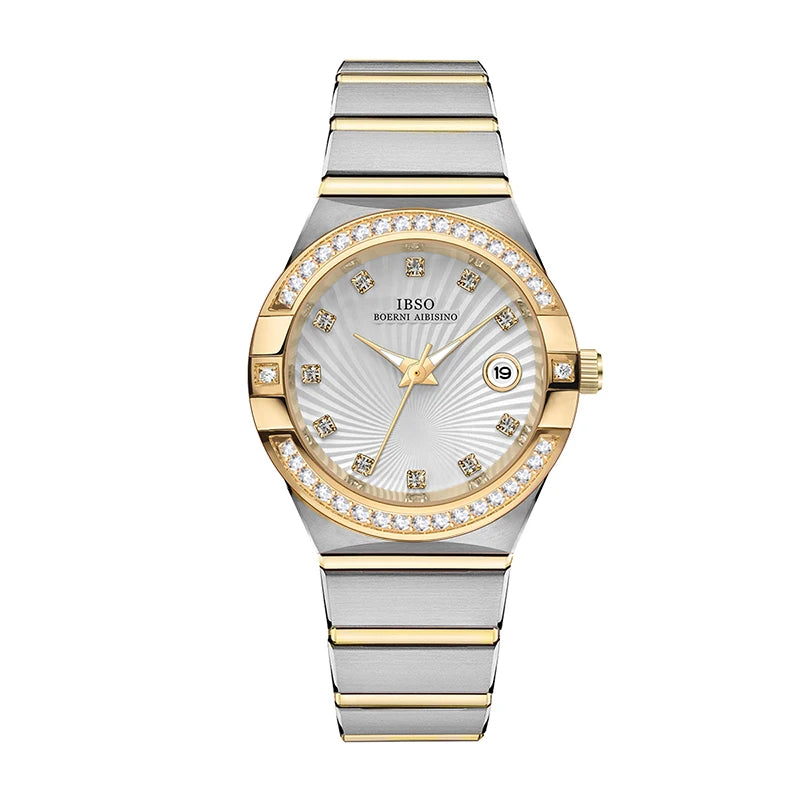 Luxury Designer Watch Woman Diamond Gold Fashion New Quartz Wrist Clock Female Gift Waterproof Elegant Ladies Wristwatch Shine