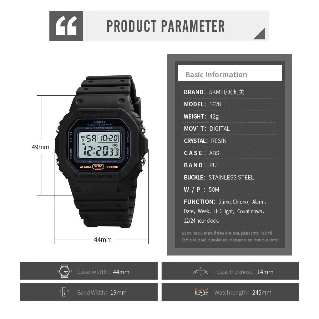 LED Military Digital Watch
