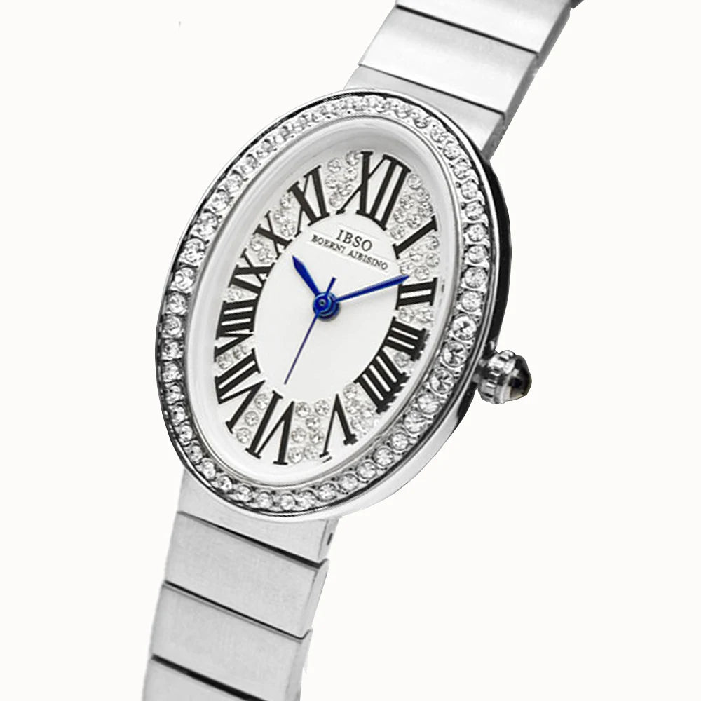 Oval Silver Watch