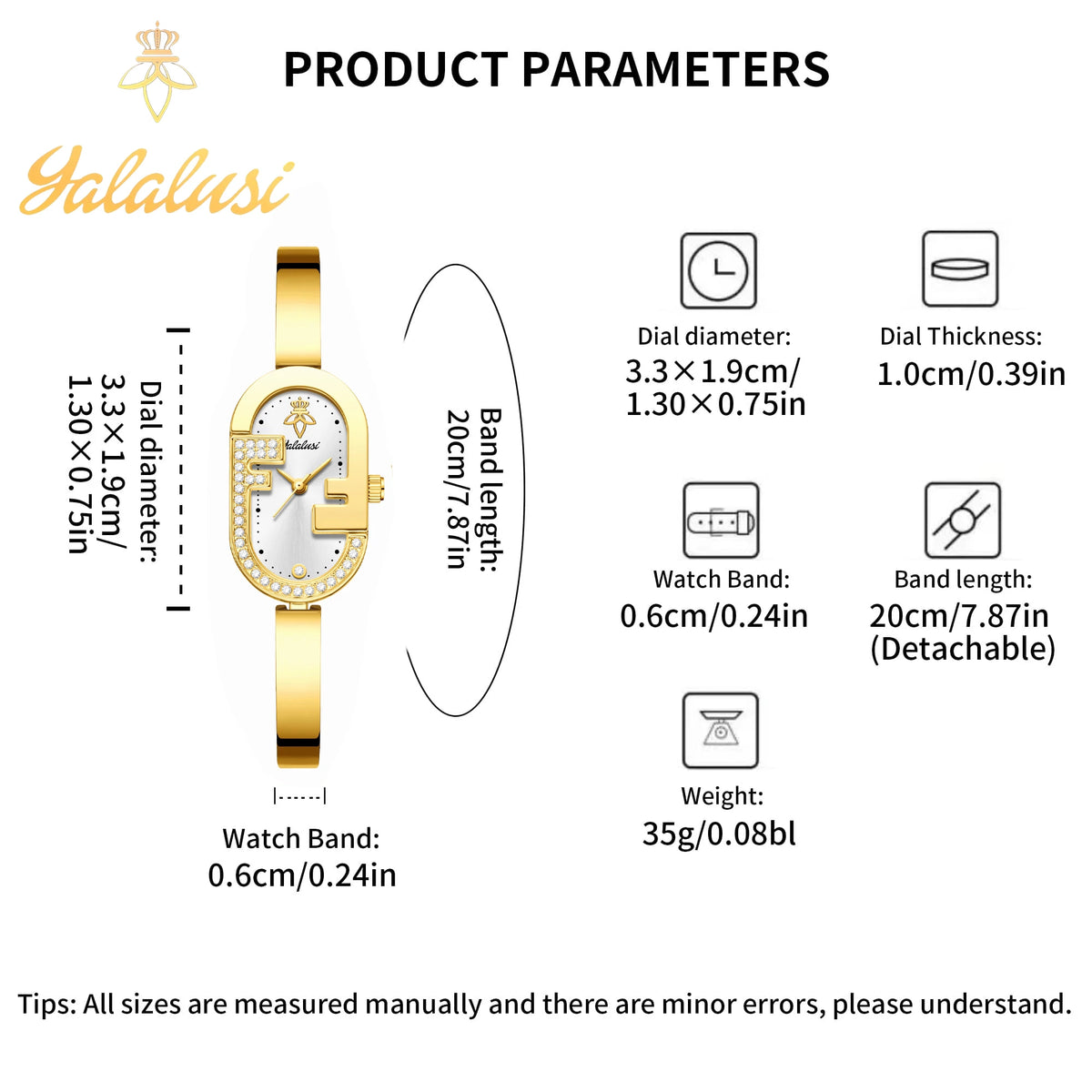 YaLaLuSi Women's Water-Resistant Quartz Watch: A Luxurious, Fashionable, and Elegant Bracelet Watch—The Perfect Gift for Girls