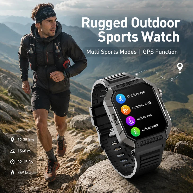 2026 New 2.02" Smart Watch Professional ECG & PPG Health Monitor Bluetooth Call GPS Track Recorder IP68 Waterproof for Men Women