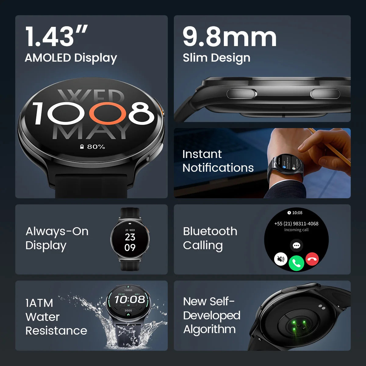 AMOLED Calling Smartwatch