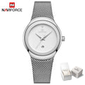 NAVIFORCE 2024 Women Watches Luxury Rose Gold Ultra Thin Ladies Watch Luxury Waterproof Quartz WristWatch Woman Relogio Feminino