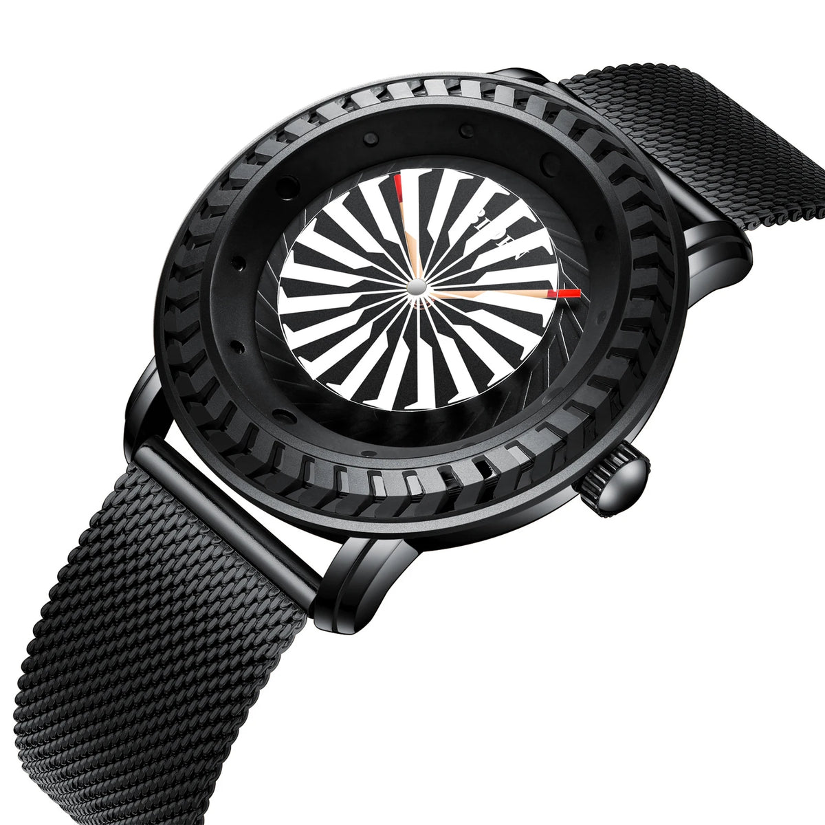 New Men Watch Fashion Mens Stainless Steel Mesh Waterproof Sport Quartz Wristwatch Luxury Blue Male Watches for Men Female Reloj