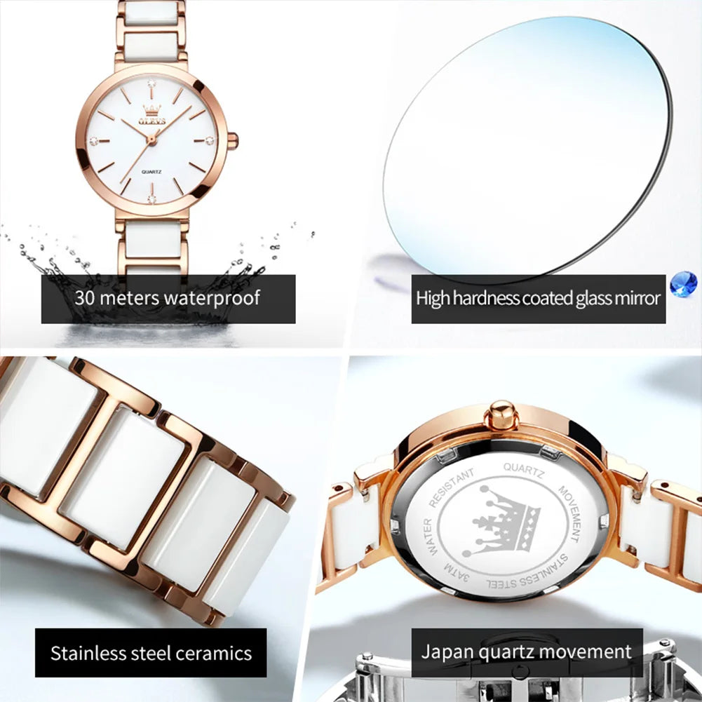 Ceramic Strap Watch