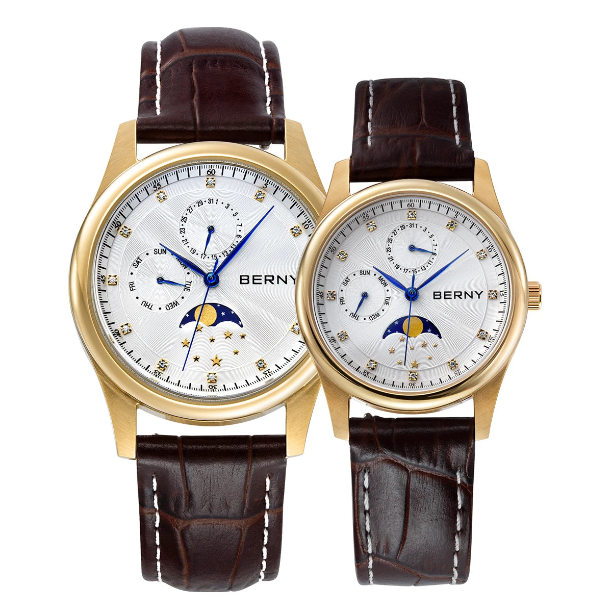 Moonphase Couple Watch Set