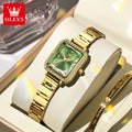 OLEVS Womens Watch Square Quartz Watch Waterproof Luminous Wristwatches For Women Original Elegant Luxury Fashion Reloj 5688