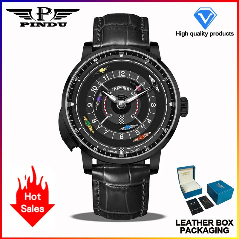 Pindu Horse Gambling Series Men's Full Automatic Mechanical Watch European Racing Roulette Entertainment Design Party Watch