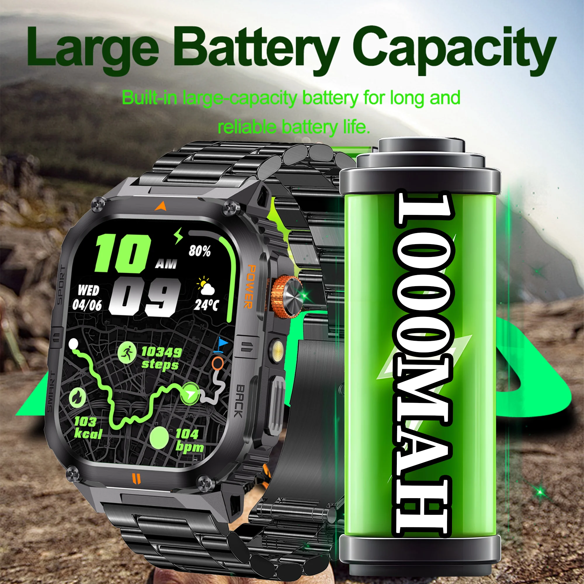 Military Outdoor Smartwatch
