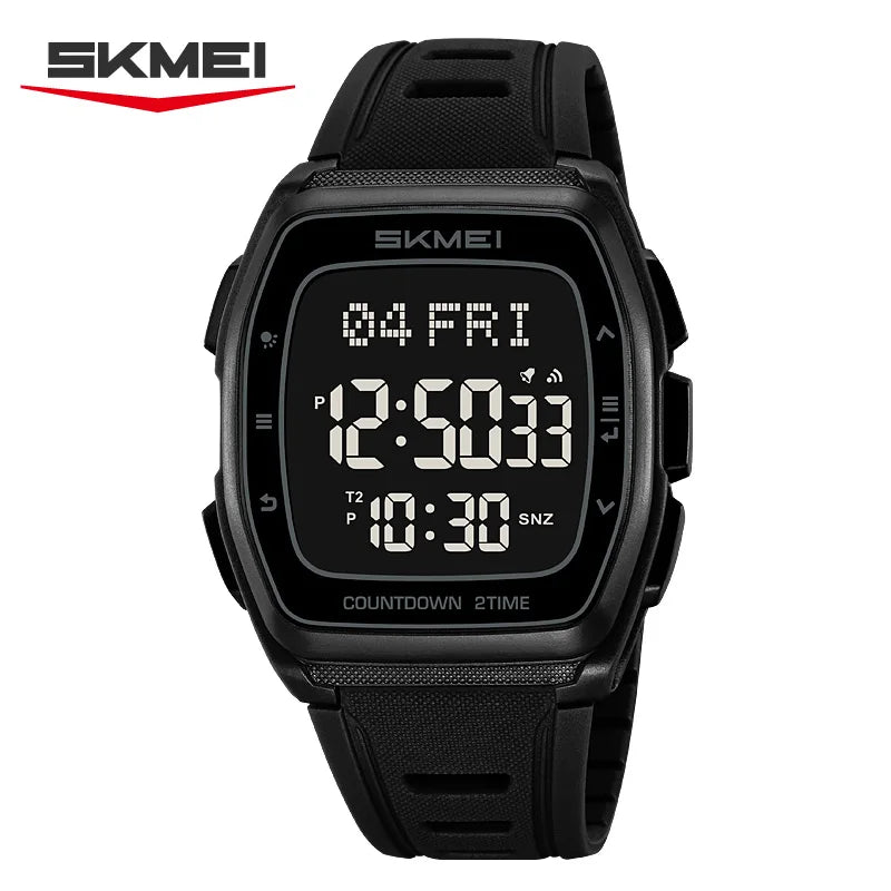 SKMEI 2441 Daily Leisure LED Display Electronic Men's Watch Waterproof Countdown Sports Military Digital Clock reloj hombre