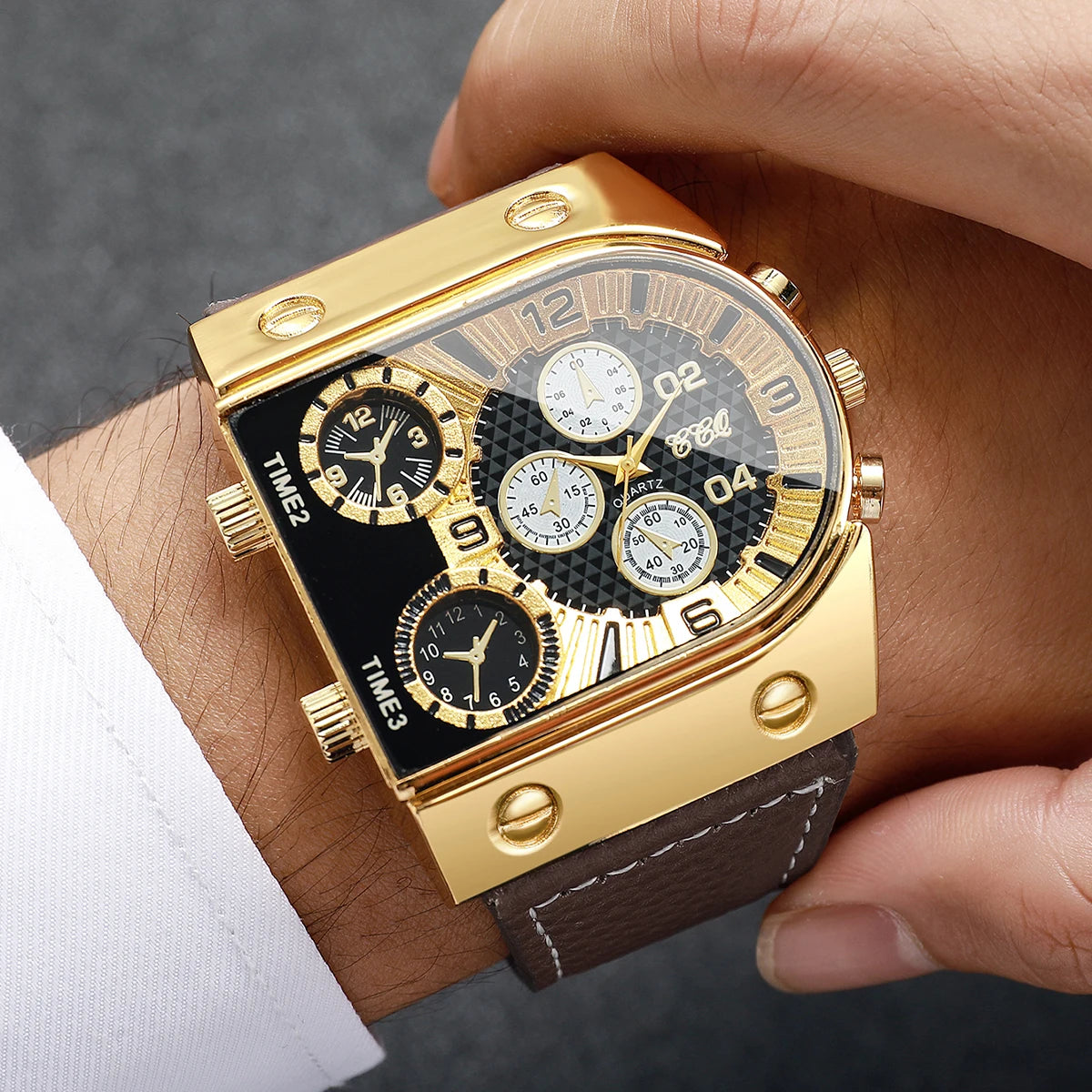 Square Leather Watch