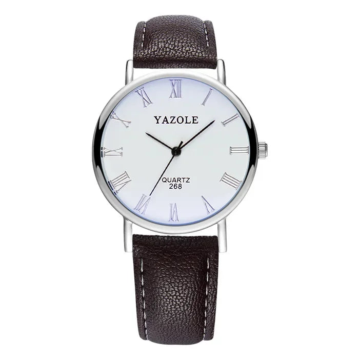 Fashion Wrist Watches for Men Top Brand Analog Men's Quartz Watches Leather Band Casual Business Men Watches Relogio Masculino
