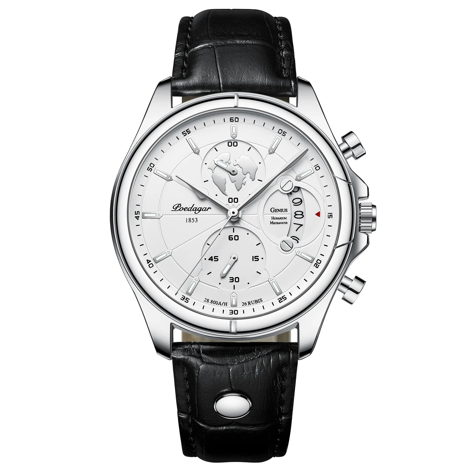 Leather Chronograph Watch