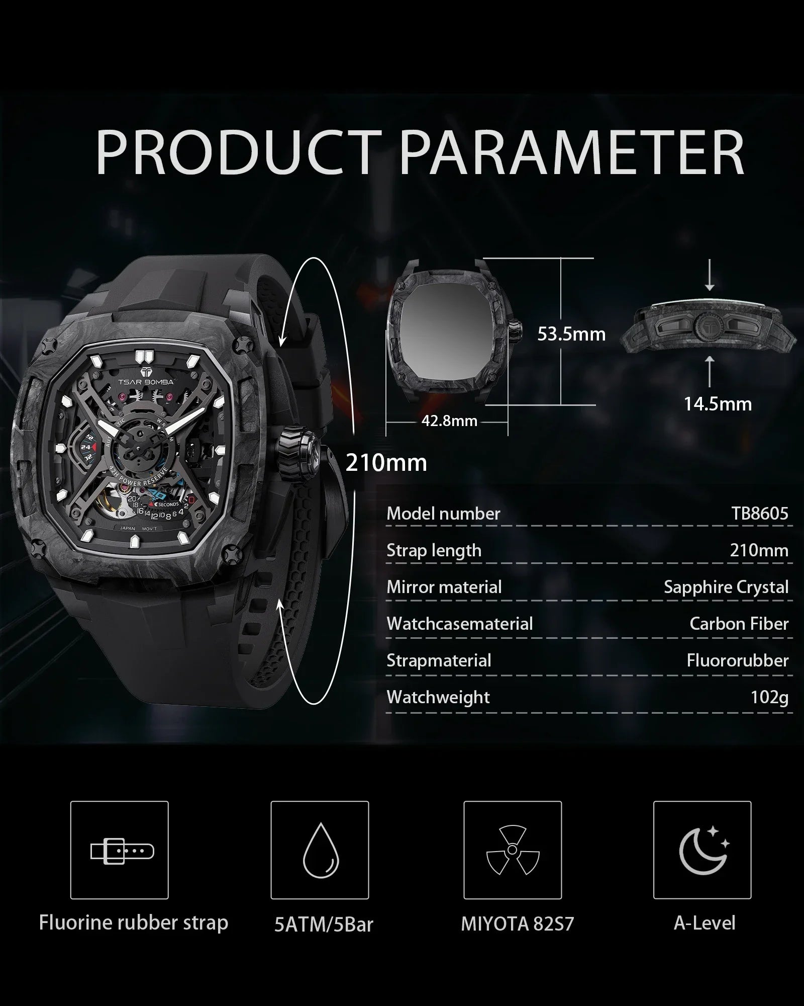 Carbon Fiber Watch